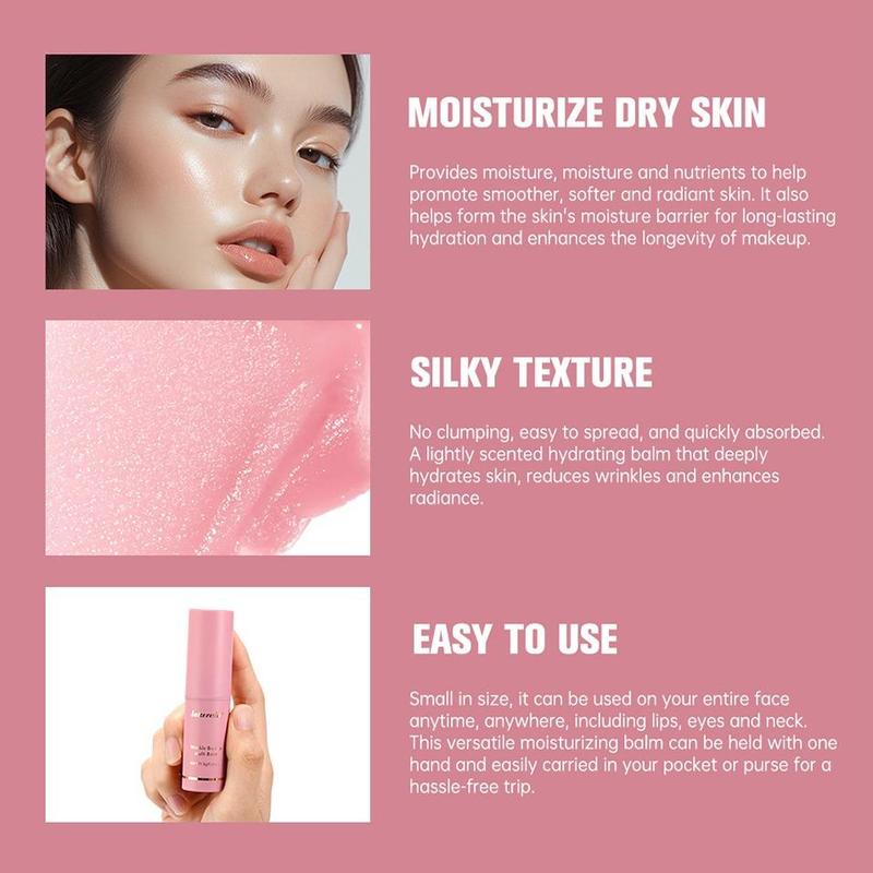 Moisturizing Stick, 2 Counts set Portable Facial & Neck Hydrating & Nourishing Stick, Face Makeup Supplies for Women & Men Daily Use