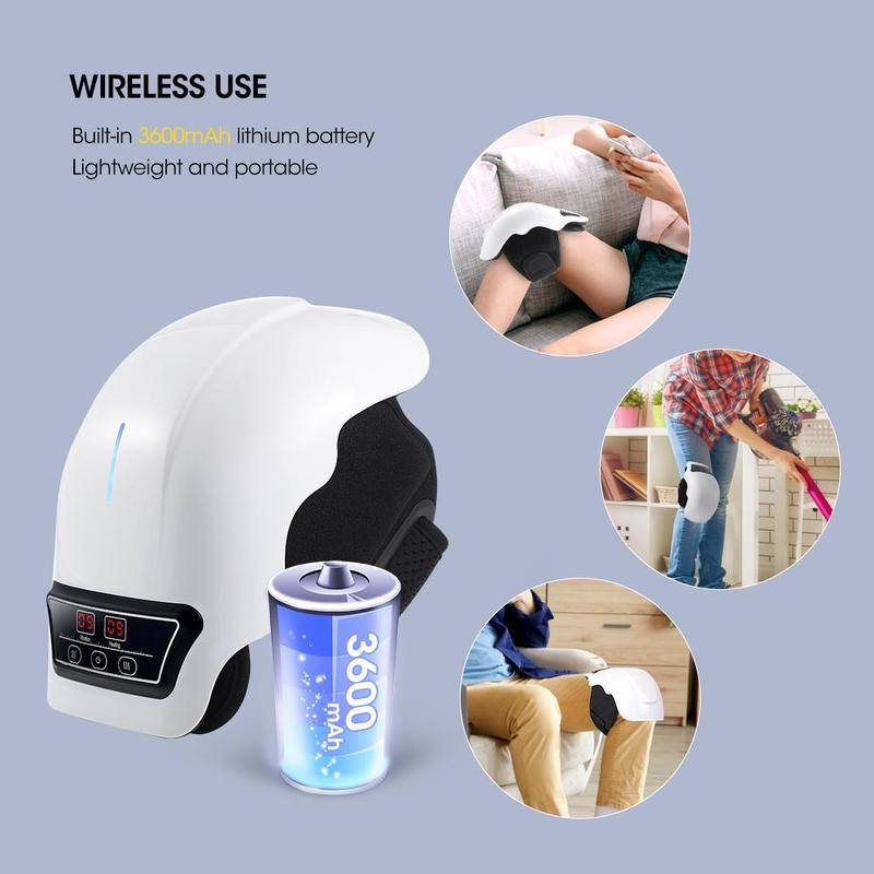 Electric Knee Massager, 3-gear Heating Knee Massage Machine, Knee Massage Tool for Women & Men, Personal Care Appliances