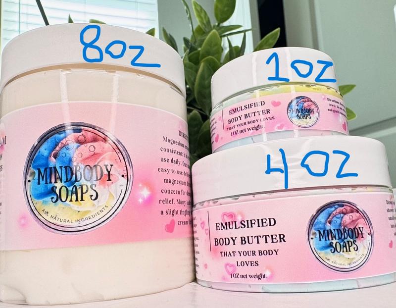 Bite Me Scent Whipped Body Butter Non-Greasy Whipped Natural Shea and Mango Butter Body Butter Jojoba Oil Luxurious Butter.