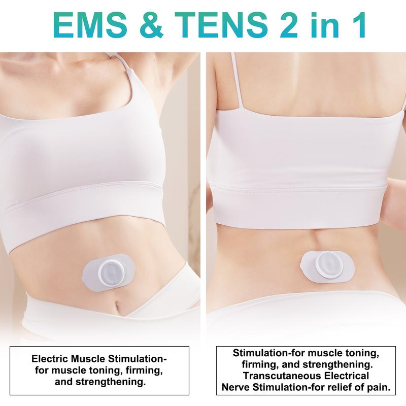 MASGRE EMS TENS Unit Muscle Stimulator for Back Pain Relief, Shoulder Pain Relief, Neck Pain, Sciatica Pain Relief, Nerve Pain Relief Smart Portable Pulse Massager EMS Low-Frequency Pulse with Rechargeable Multi Neck and Shoulder Massage for Improvement