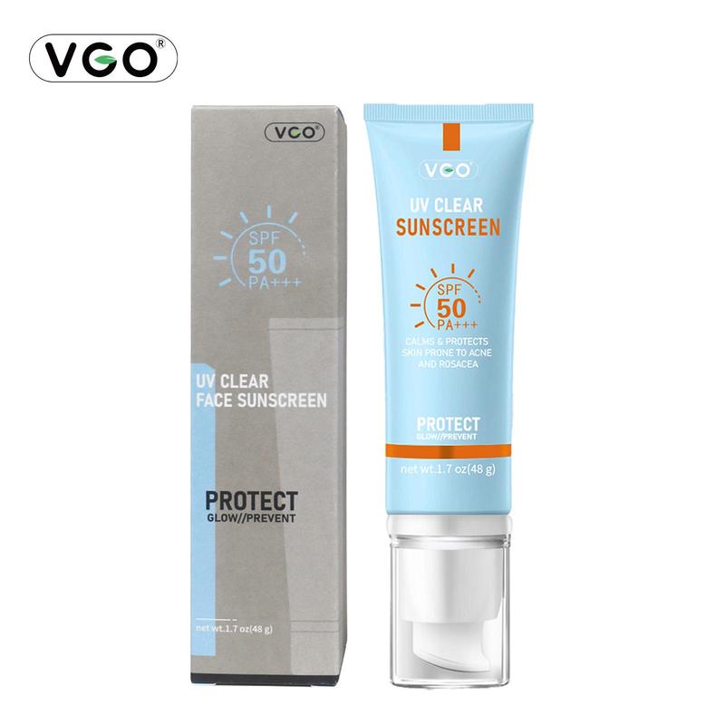 VGO Moisturizing Sun Cream SPF 50 PA+++ 48g Facial Skincare Sunscreen Makeup