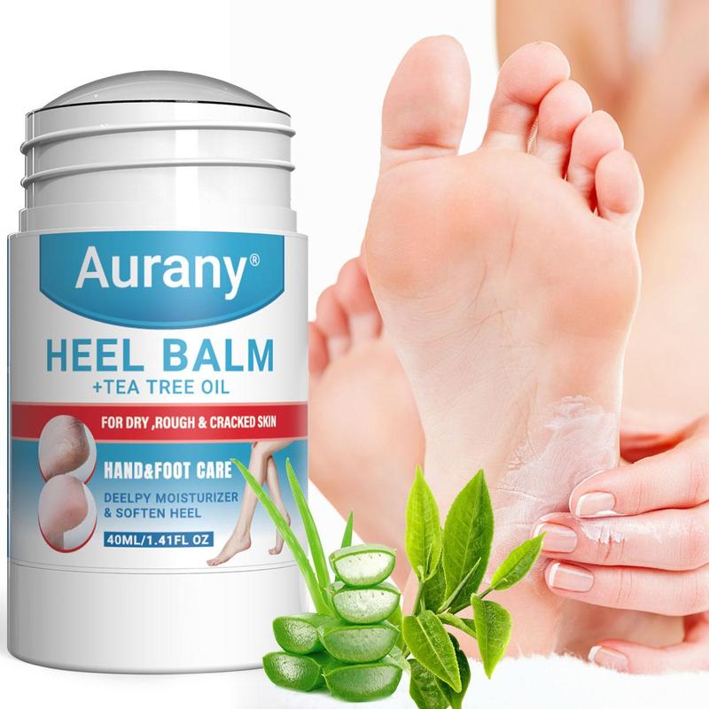 Salicylic Acid & Tea Tree Oil Heel Balm, Moisturizing Foot Care Cream for Daily Use, Nourishing Foot Care Product for Dry & Cracked Skin