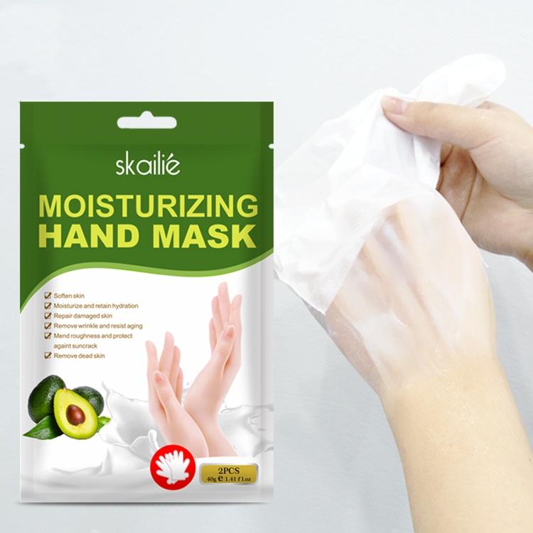 Skin Relief Repairing Hand Mask, Moisturizing Gloves with  Natural Plant Extracts & Shea Butter for for Dry, Aging, Cracked, Hand Care for Sensitive Skin,3 Pair of Single-Use Gloves foot pad