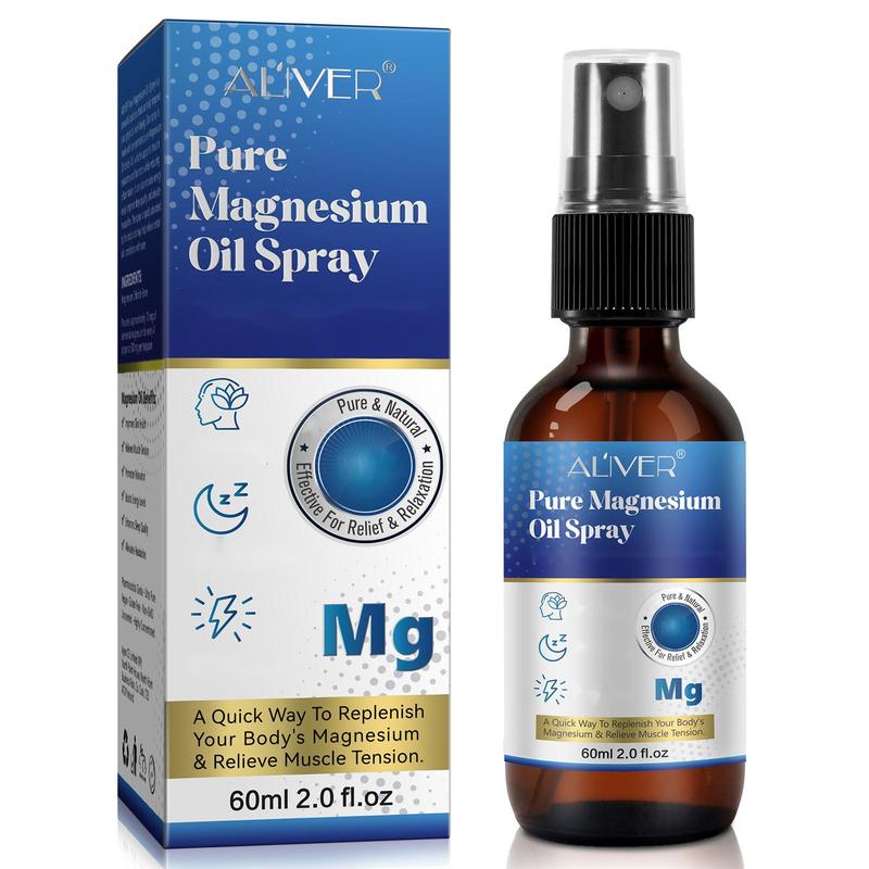 Aliver magnesium glycinate&foot spray oil-topical&pure magnesium for high cortisol,women and sleep