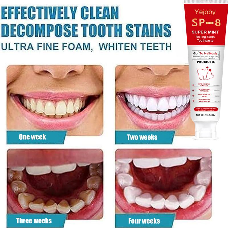 [Only $10.99!!!] SP-8 Triple Whitening Probiotic Whitening Toothpaste, Free of Fluoride, Hydroxyapatite, Anti plaque, Oral Health Management,sp-8,sp-6,sp8,sp6