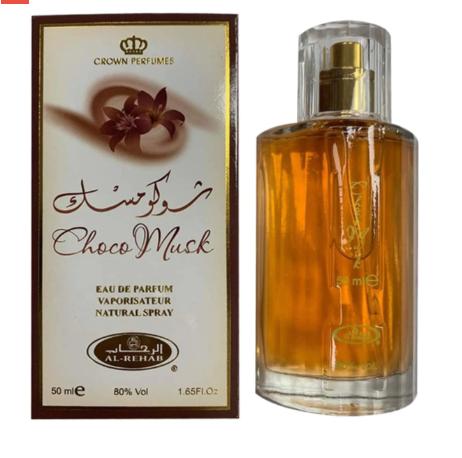 Choco Musk Arabian Unisex Perfume Spray, 50ml - Sweet and Spicy Oriental Vanilla Fragrance