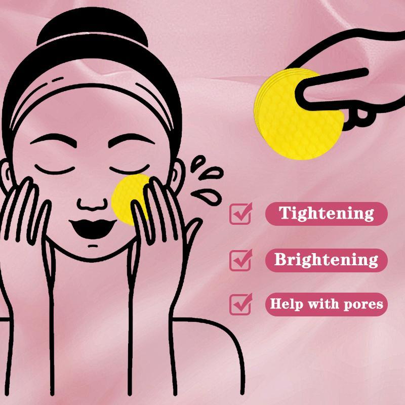 [60Pieces 60%off] ROARUGAO Turmeric Cleansing Exfoliating Pads Facial Cleansing  Skincare Comfort Turmeric & Ginger Cleansing Pads, 30pcs  Bags Exfoliating Skin Care Pad, Deep Cleansing Facial Skin Care Product for Women & Men