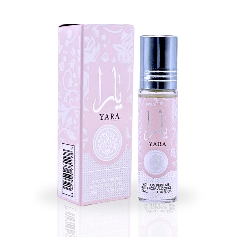 Lattafa Perfumes {2 Pc Set} Yara for women - 3.4 oz (100ml) & Yara Oil - 0.34 oz (10ml)