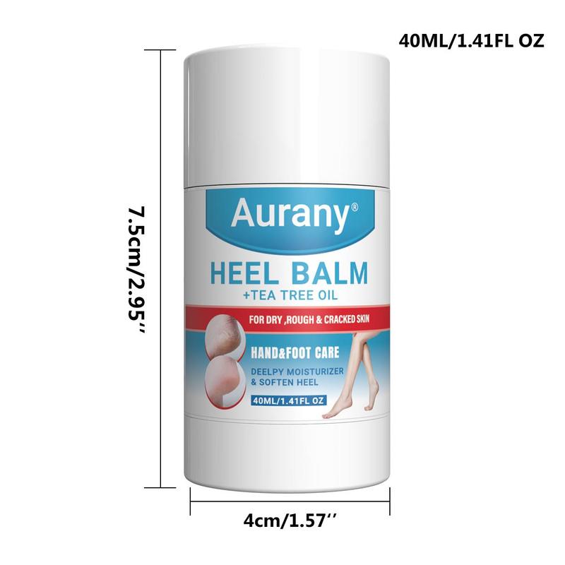 Salicylic Acid & Tea Tree Oil Heel Balm, Moisturizing Foot Care Cream for Daily Use, Nourishing Foot Care Product for Dry & Cracked Skin