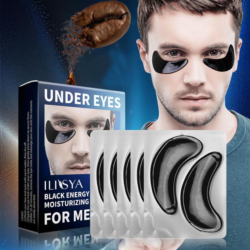 Hydrating Eye Skincare Mask, 5 Pairs Moisturizing Beauty Eye Mask, Men's Skincare Product for Daily Use