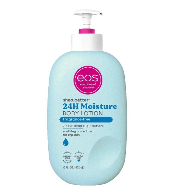 eos Shea Better Body Lotion for Dry Skin- Fragrance-Free, Made for Sensitive Skin, 16 fl oz