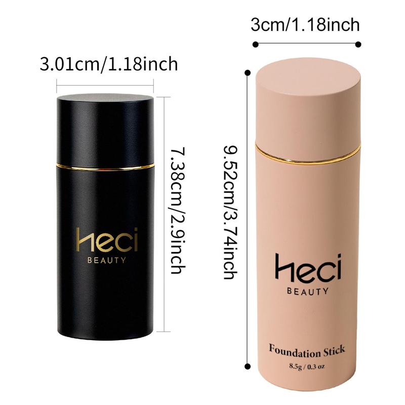 Waterproof Foundation Stick Set, 2 Counts set Long Lasting Foundation Cream & Blush Cream, Face Brightening Portable and Easy To Apply Makeup Set