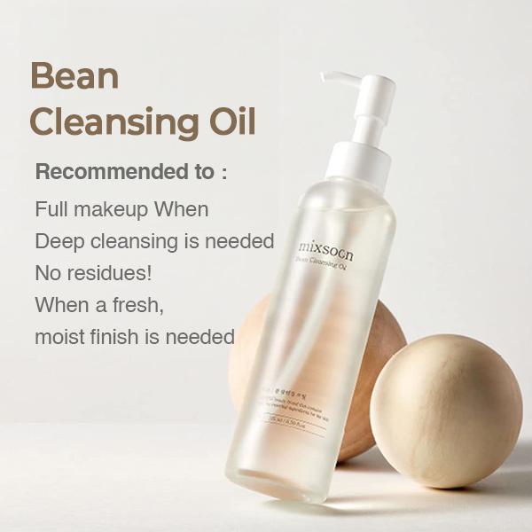 [Mixsoon] BEAN ESSENCE 50ML & BEAN CLEANSING OIL 195ML Lightweight Skincare glow  deep daily  set bean essence