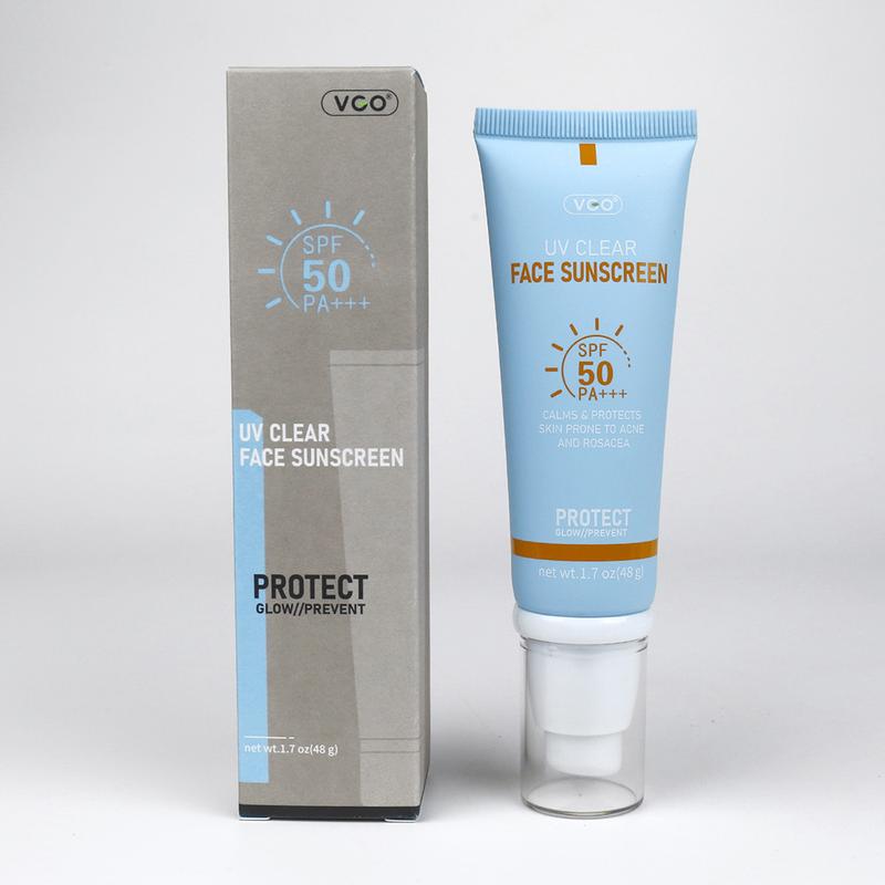 VGO Moisturizing Sun Cream SPF 50 PA+++ 48g Facial Skincare Sunscreen Makeup