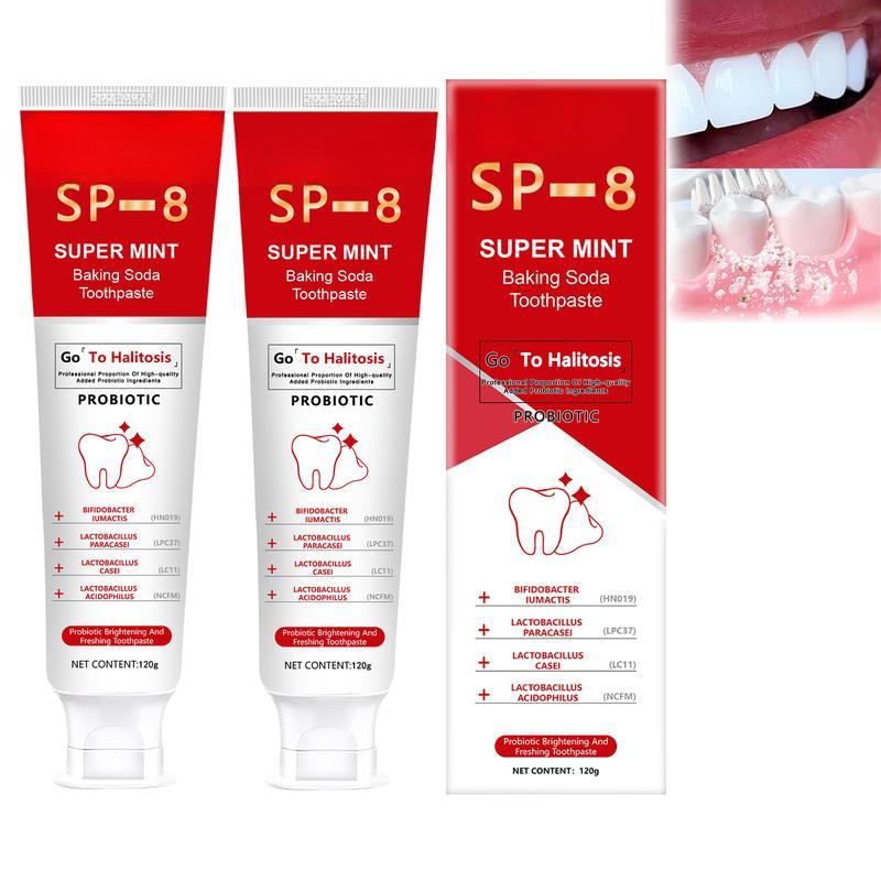 [Only $10.99!!!] SP-8 Triple Whitening Probiotic Whitening Toothpaste, Free of Fluoride, Hydroxyapatite, Anti plaque, Oral Health Management,sp-8,sp-6,sp8,sp6