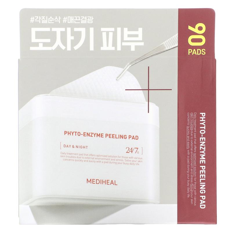 MEDIHEAL Phyto-Enzyme Peeling Pad, Day & Night, 90 Pads, 6.76 fl oz (200 ml)