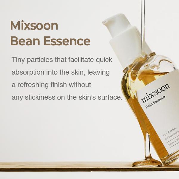 [Mixsoon] BEAN ESSENCE 50ML & BEAN CLEANSING OIL 195ML Lightweight Skincare glow  deep daily  set bean essence