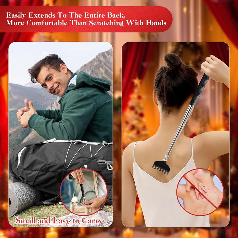 Scratcher Extendable Christmas Gifts Stocking Stuffer for Men Women Dad Adults Teens Funny Telescoping Manual  Massage Cool Gadget Tool for  in Christmas Gifts Box