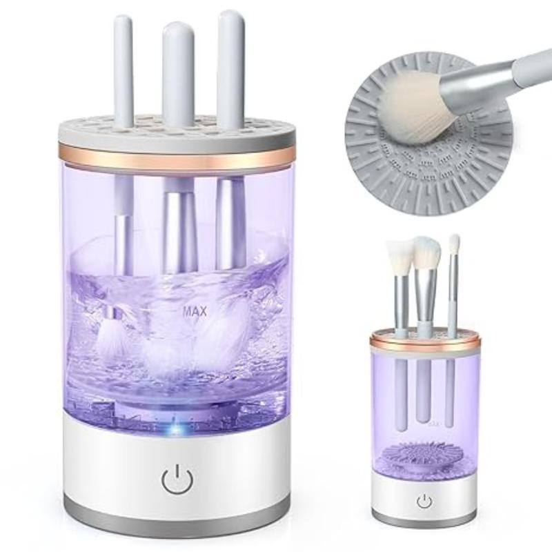 Electric Makeup Brush Cleaner, Cosmetic Brush Cleaner Machine, Automatic Spinning Cleaner, Super-Fast for Most Size Brush