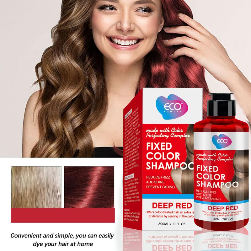 Fixed Color Care Shampoo 300ml   - Repair and Lock color, Moisture Replenishment & Frizz Reduction,  Liquid Form Shiny Colored Hair, 300ml hair care,Unisex Adult Coconut Oil-Infused Conditioner Haircare Smooth Herbal Fragrance Blend Conditioner Haircare