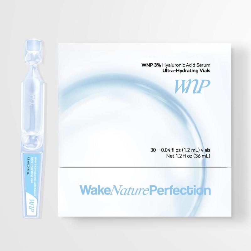 WNP Ultra-Hydrating Serum -Vegan | 3% Hyaluronic Acid Glass Skin Single-Use Vials Skincare Comfort