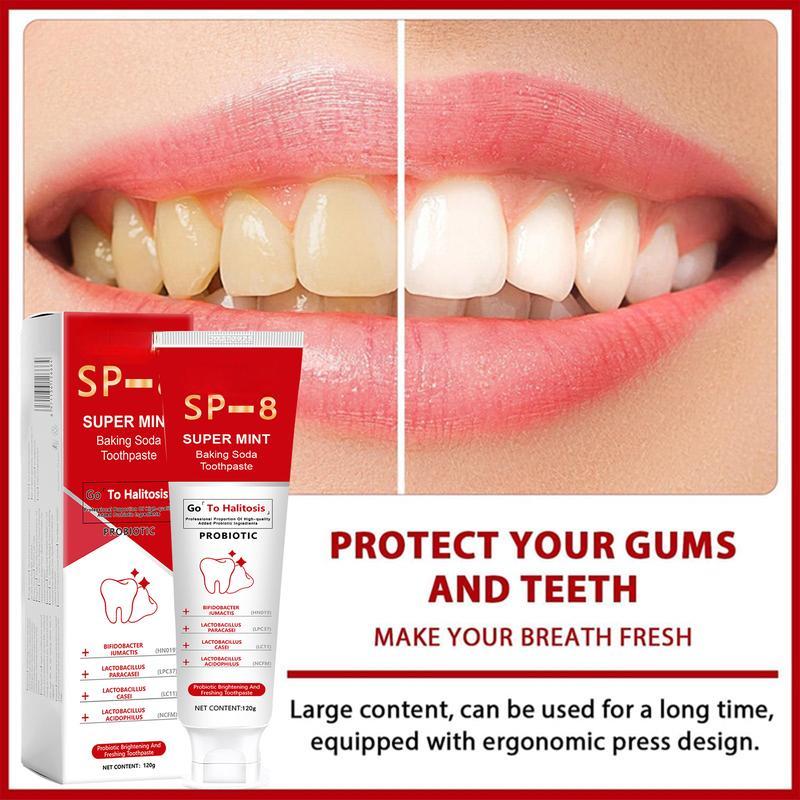 [Only $10.99!!!] SP-8 Triple Whitening Probiotic Whitening Toothpaste, Free of Fluoride, Hydroxyapatite, Anti plaque, Oral Health Management,sp-8,sp-6,sp8,sp6