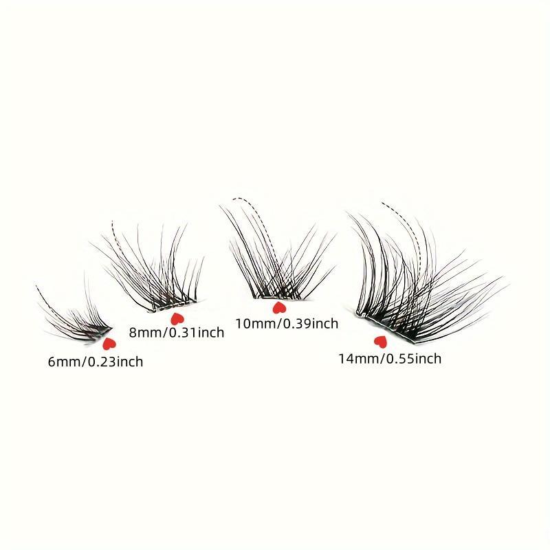 Cross Cluster False Eyelashes for Lashes Extension, 5 Pairs set Natural Curling 3D Faux Lashes, Eyelashes Extension Kit, Eye Makeup Enhancement Products for Women & Girls, Natural False Lashes, Makeup Products