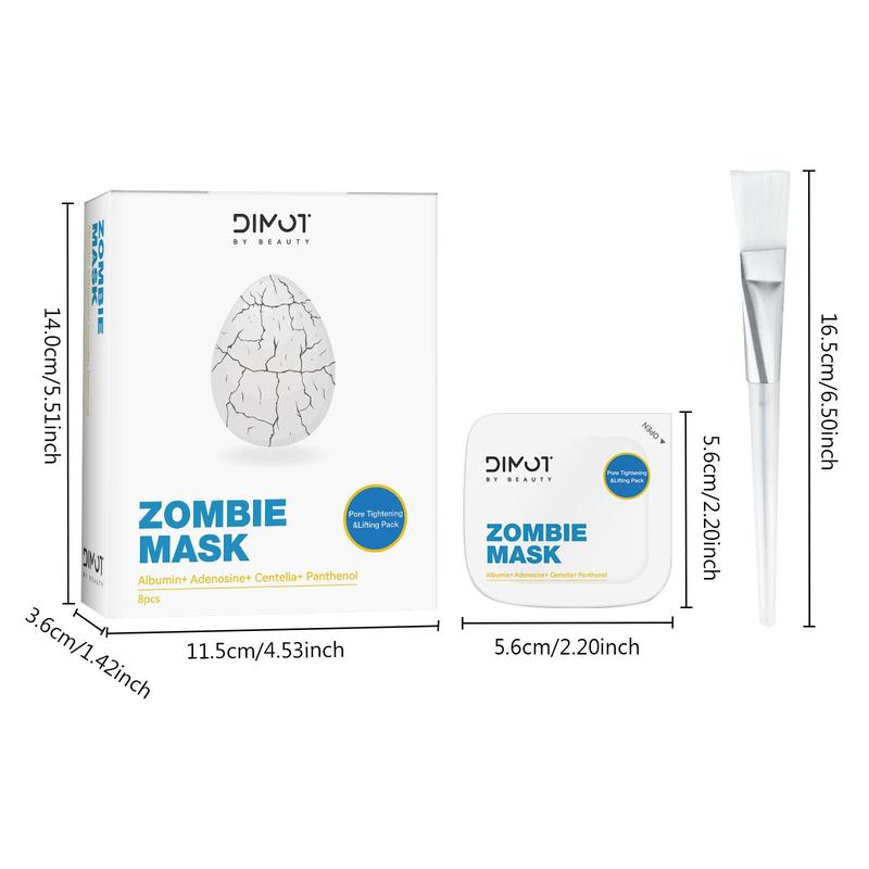 Zombie Skin Care Mask, 1 Box Moisturizing Face Mask, Hydration Face Mask for Smooth Tightens Pores & Lifts Skin, Suitable for All Type Skin