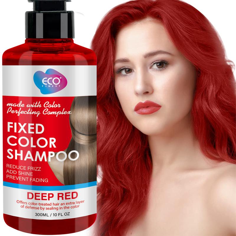 Fixed Color Care Shampoo 300ml   - Repair and Lock color, Moisture Replenishment & Frizz Reduction,  Liquid Form Shiny Colored Hair, 300ml hair care,Unisex Adult Coconut Oil-Infused Conditioner Haircare Smooth Herbal Fragrance Blend Conditioner Haircare