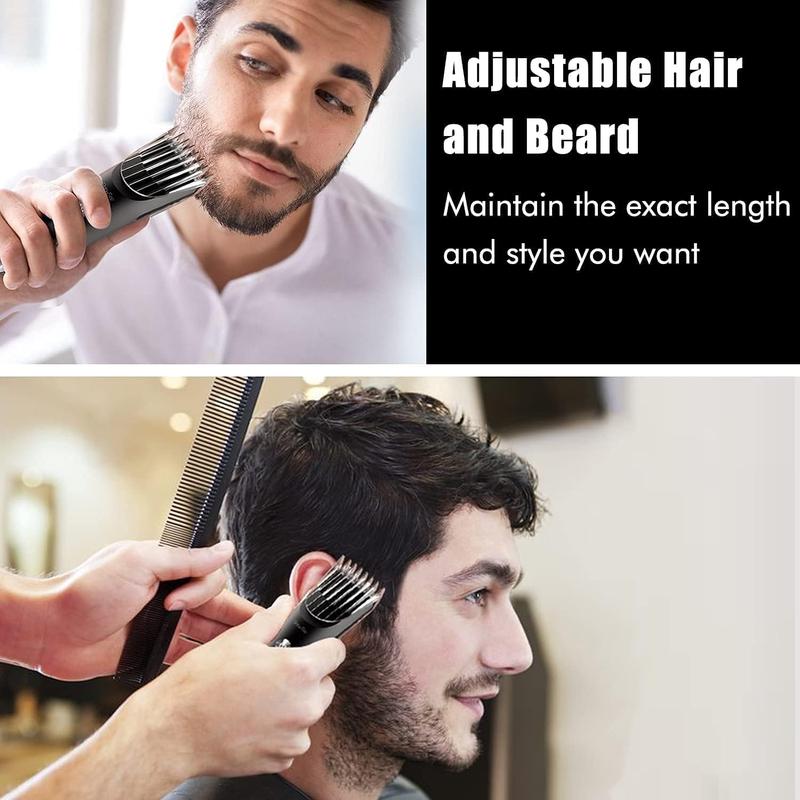 Beard Trimmer for Men, Adjustable Hair Clipper for Full-Body Grooming, Rechargeable Electric Groin Razor for Dad, Hygiene Waterproof Buzzer in Bathroom