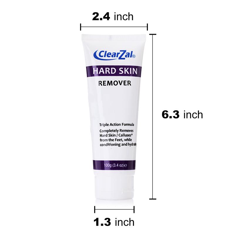 Clearzal Dry  Cracked Feet Repair Ultra-Hydrating Hand and Foot Cream Hard Skin Moisturizer, 3.5 oz. Contains Urea, Salicylic Acid, for Dry, Chapped, Cracked Feet, Dead Skin Remover, For Thick, Cracked, Rough Skin , dead skin and dry skin cream repair