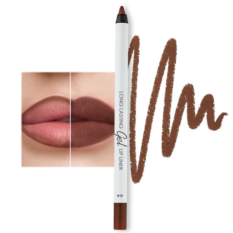 Matte Gel Lip Liner | Lightweight and velvety texture - Sharpenable - Long-lasting and waterproof - Vibrant, flawless color - Cruelty-free and paraben-free - 414, 1.7 g   0.05 oz. (Dark Brown)