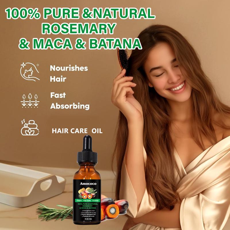 Amococo Batana Oil with Jojoba & Argan Oil - 100% Organic Essential Oil for Hair Repairing & Vitamins - 100g and send soap Two piece wash and care set