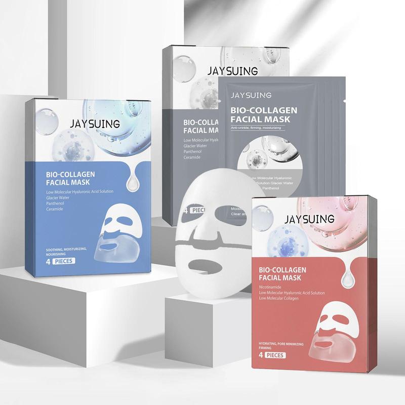 Collagen Face Mask, 3 Boxes Moisturizing Facial Care Masks for Firming Skin, Hydrating Facial Skin Care Products for Women