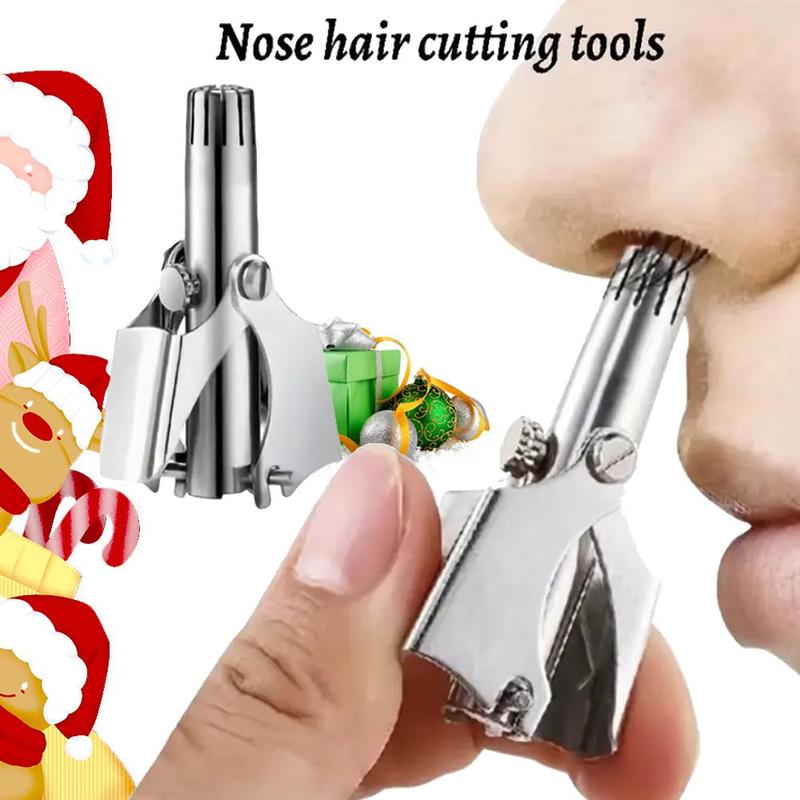 Portable Manual Nose Hair Trimmer & Brush, 1 Set Nose Hair Shaving Tool, Nose Hair Remover, Nose Hair Cutter for Men and Women, Anua Skincare Kit, Christmas Gift