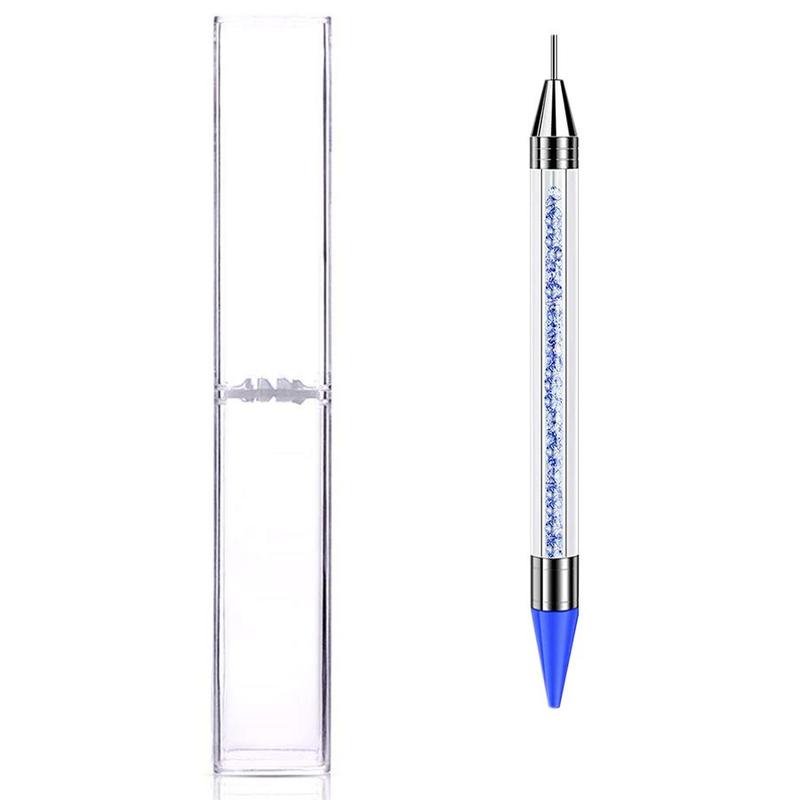 Dual-ended Nail Rhinestone Picker, Nail Tips Dotting Pen, Professional Nail Art Tool For Women