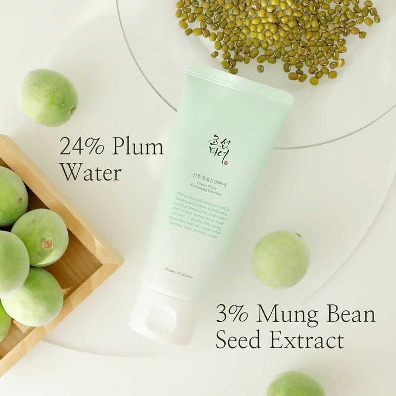 [Beauty of Joseon] Green Plum RefreshingCleanser 100ml Facial Gel Skincare Calming SkinRepair Comfort Cleansing Facial Cleansing FacialWash Korean Coconut