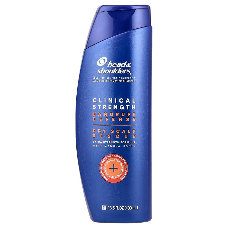 Head & Shoulders Clinical Strength, Dandruff Defense Shampoo, Dry Scalp Rescue, 13.5 fl oz (400 ml)