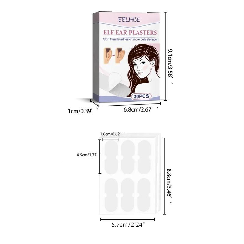 Ear Shaping Sticker, 30pcs box Clear Invisible Ear Sticker for Women, Waterproof Ear Shape Correcting Stickers, Face Lifting Ear Sticker, Cosmetic Product