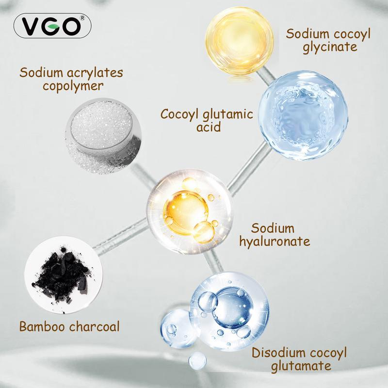 VGO Facial Set Vitamin C Serum,Moisturizer,Facial Cleanser Moisturizing Suitable for sensitive skin Reduces Fine Lines Moisturising Cleanser Moisturising Moisturising Moisturising Skincare Hydrating Moisturiser