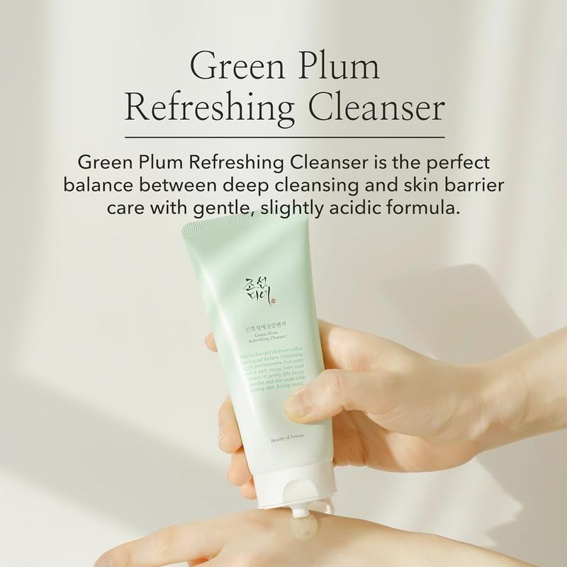 [Beauty of Joseon] Green Plum RefreshingCleanser 100ml Facial Gel Skincare Calming SkinRepair Comfort Cleansing Facial Cleansing FacialWash Korean Coconut