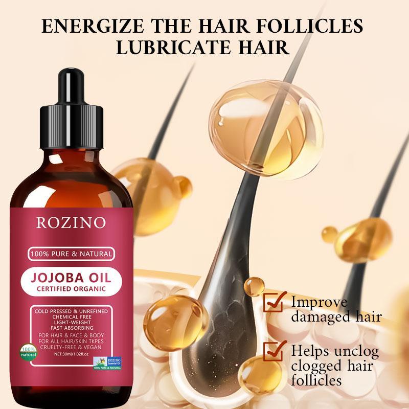 Jojoba Seed Oil Hair Treatment Essential Oil, Comfort Scalp Care Massage Haircare Oil, Hair Care & Styling Product for Men & Women