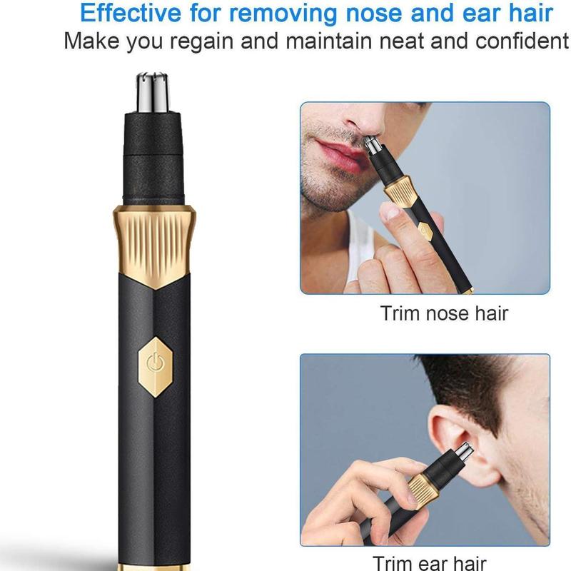 Portable Nose Hair Trimmer for Men, Cordless Hair Shaver for Nose, Ear, and Eyebrows, Personal Care Appliances for Men