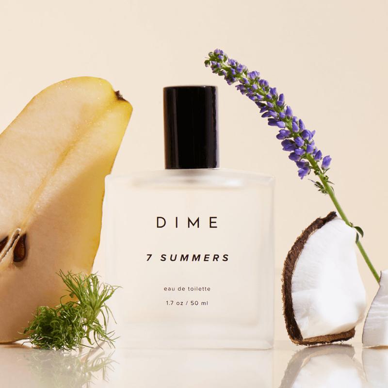 DIME Beauty Perfume 7 Summers, Sweet Floral Scent, Hypoallergenic, Clean Perfume, Eau de Toilette For Women, 1.7 oz   50 ml