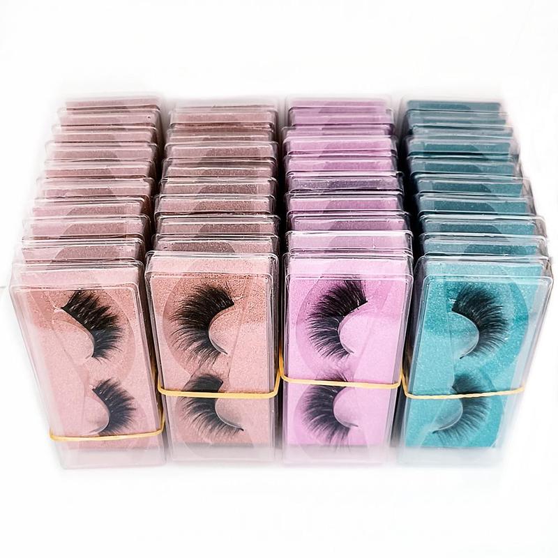 1 Box Mixed False Eyelashes, Natural Look 3D Volume Fake Lashes, Soft False Eyelashes, Fluffy Curly Thick Faux Cluster Lashes, Eye Makeup Product for Women for Daily Life and Party