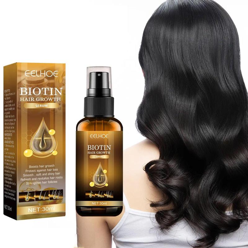 30ml Biotin Hair Care Serum, 1 Count Plant Extract Moisturizing Hair Essential Oil, Comfort Scalp & Hydrate Dry Hair, Haircare Product