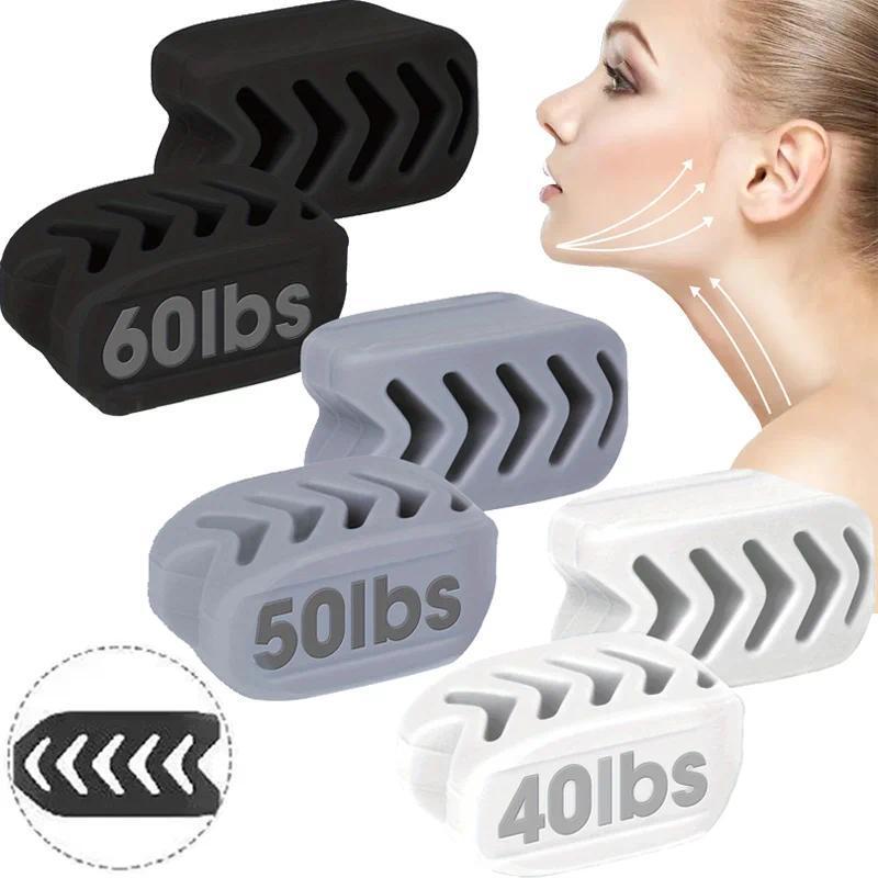 Silicone Jaw Trainer, 1 Count Multi Resistance Level Upgrade Fishbone Design Jaw Trainer, Facial Muscle Trainer, Fitness Accessories for Men & Women, Christmas Gift