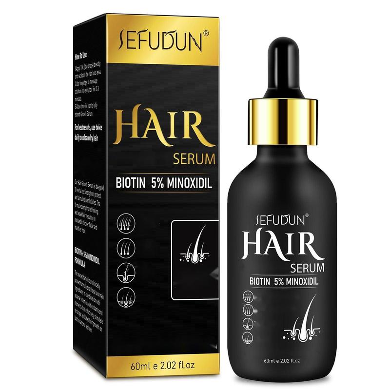 Sefudun 5% Minoxidil Hair Serum with Micro Derma Roller Set – Includes 60ml Hair Spray for Enhanced Hair Care & Comfort