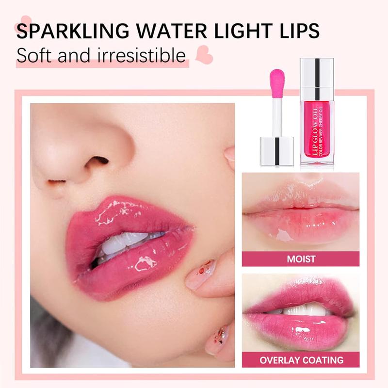 Moisturizing Lip Oil,No-Sticky LipGlossLip Balm Lip Care,Fruit Flavoured LipOilFor Dry Lip's Moisturizing HydratingAndNourishing 0.2 0Z,PlumpingLipGloss, Long LastingNourishingNon-sticky Moisture Skincare