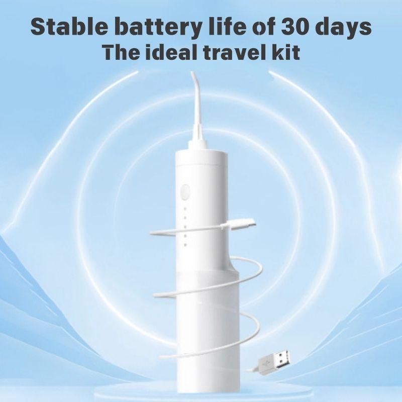 WaterFlosser Portable oral cleaner irrigator 5in1 DentalCare MouthWash TeethProtect Waterproof Rechargeable Professional Flossing Nozzle Cleansing